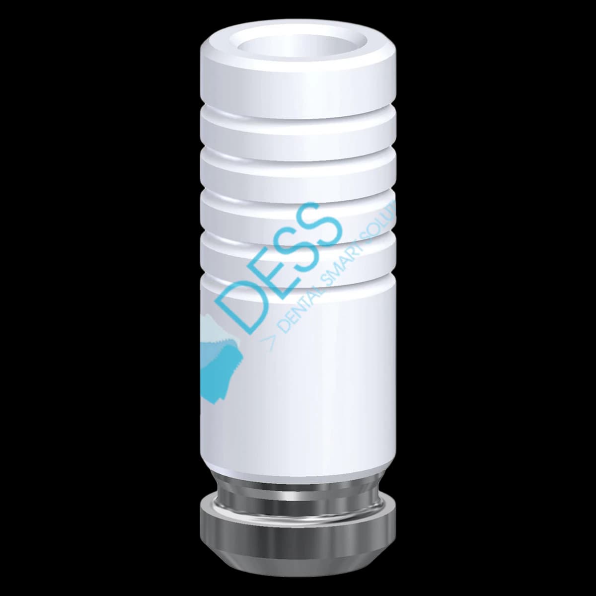 DESS Chrome Cobalt Engaging Base, Non-Platform, External Hex, with Screw (3i Osseotite Compatible) - CrCo Base Eng 3iOss NP - Image 1
