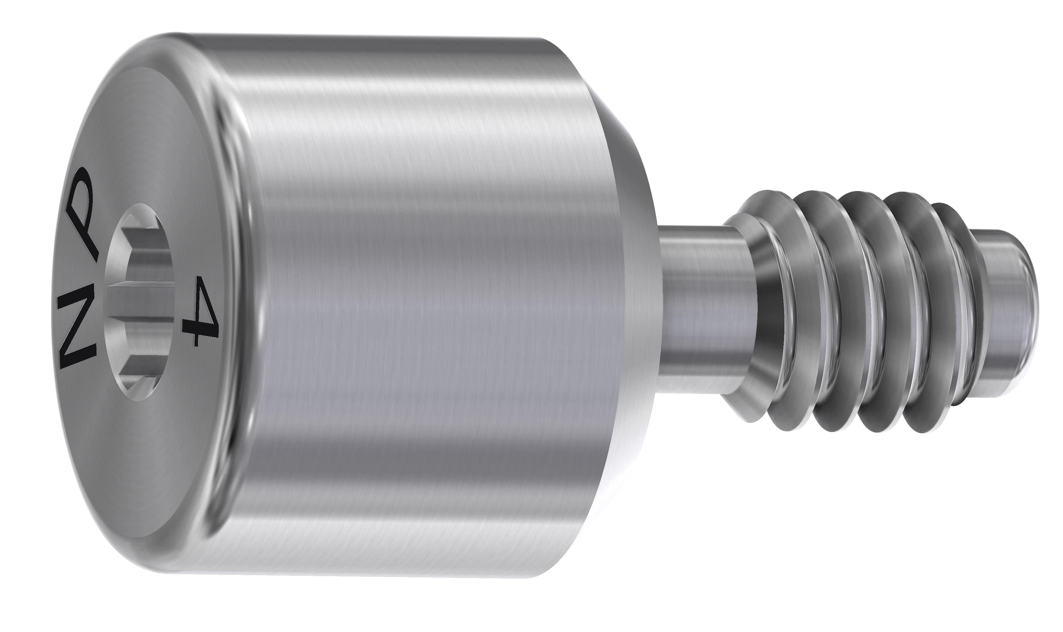 DESS Healing Abutment, 4mm, NP External Hex, 3i Osseotite Compatible, Each - Healing Abt 3iOss NP 4mm - Image 1