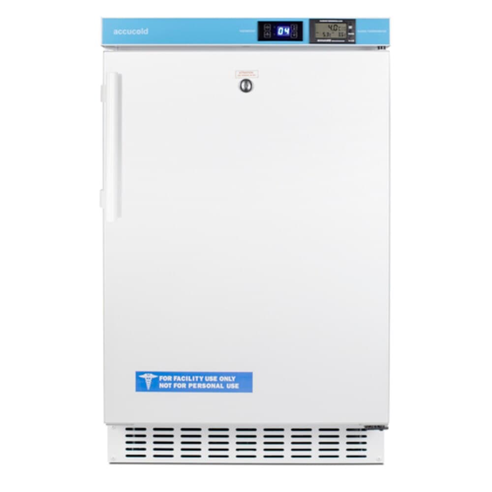 Accucold Laboratory/Medical Refrigerator, Built-In, Solid Door, 2.65 Cu Ft, +2 to 8°C, Frost Free, Felix Storch Summit - Fridge Pharma Built-In Solid - Image 1