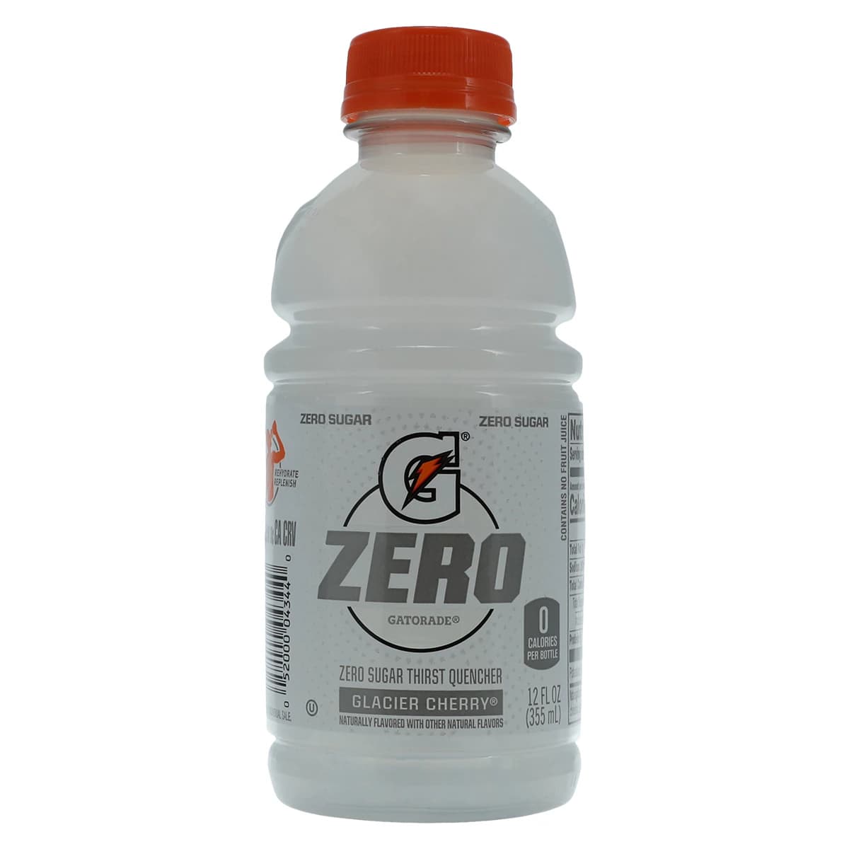 Gatorade G Zero Sports Drink, Glacier Cherry, 12 oz Bottle, 24/Case - Gatorade GZERO 12 oz. Glacier - Image 1