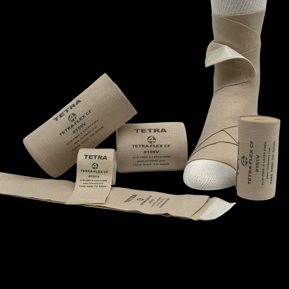 Tetra-Flex Elastic Bandage, 6" x 11 yd, Sterile, 10/Box - Bandage Elst TetraFlex LF ST - Image 1