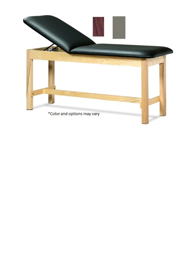 Clinton Industries Treatment Table, Dark Cherry/Warm Gray, 400 lb Capacity - Table Treatment DrkChry/WrmGry - Image 1