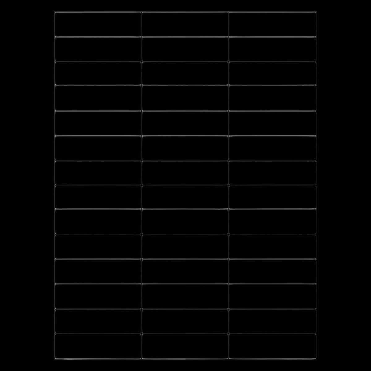 Precision Dynamics Chart Labels, Laser, Portrait, White, 0.625 x 0.75", 1000/Case - Labels Chart Laser 2-5/8x3/4" - Image 1