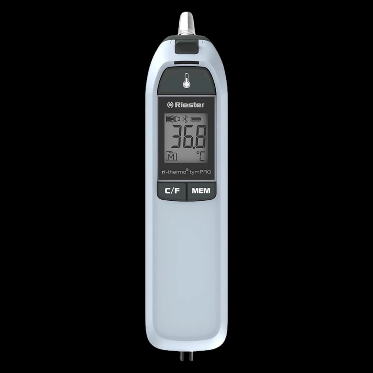 Ri-Thermo TymPRO Tympanic Thermometer, 32-43°C, 2 AA Battery, Each - Thermometer Tympanic w/Bltth - Image 1