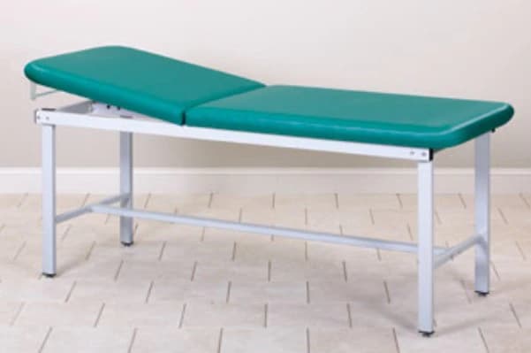 Clinton Industries Alpha Series Treatment Table with H-Brace, 27" Width, Wedgewood, 450 lb Capacity - Table Tx w/ H Brace 27" - Image 1