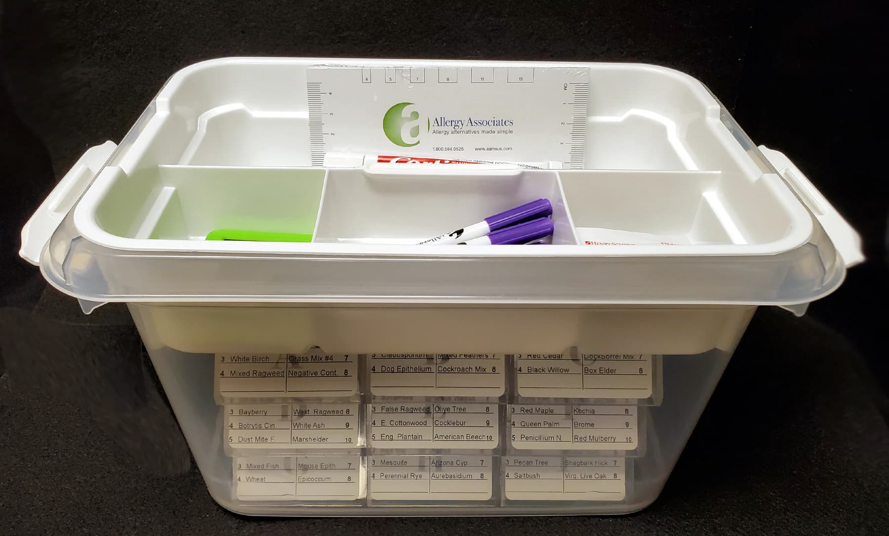 Allergy Test Starter Kit, Mid-West Panel, 400 Testing Applicators, 72 Panel, 5mL Controls, with Holding Case, Trays, Sterile Well, Billing Tools, Posters, Pens, Forms - Allergy Test Starter Mid-West - Image 1