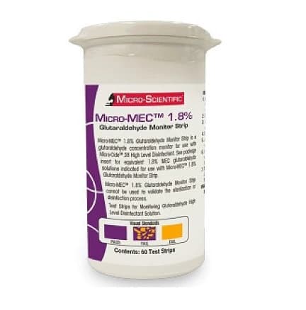 Glutaraldehyde Test Strips, 2 per Case (Micro-Scientific) - Strips Test Glutaraldehyde - Image 1