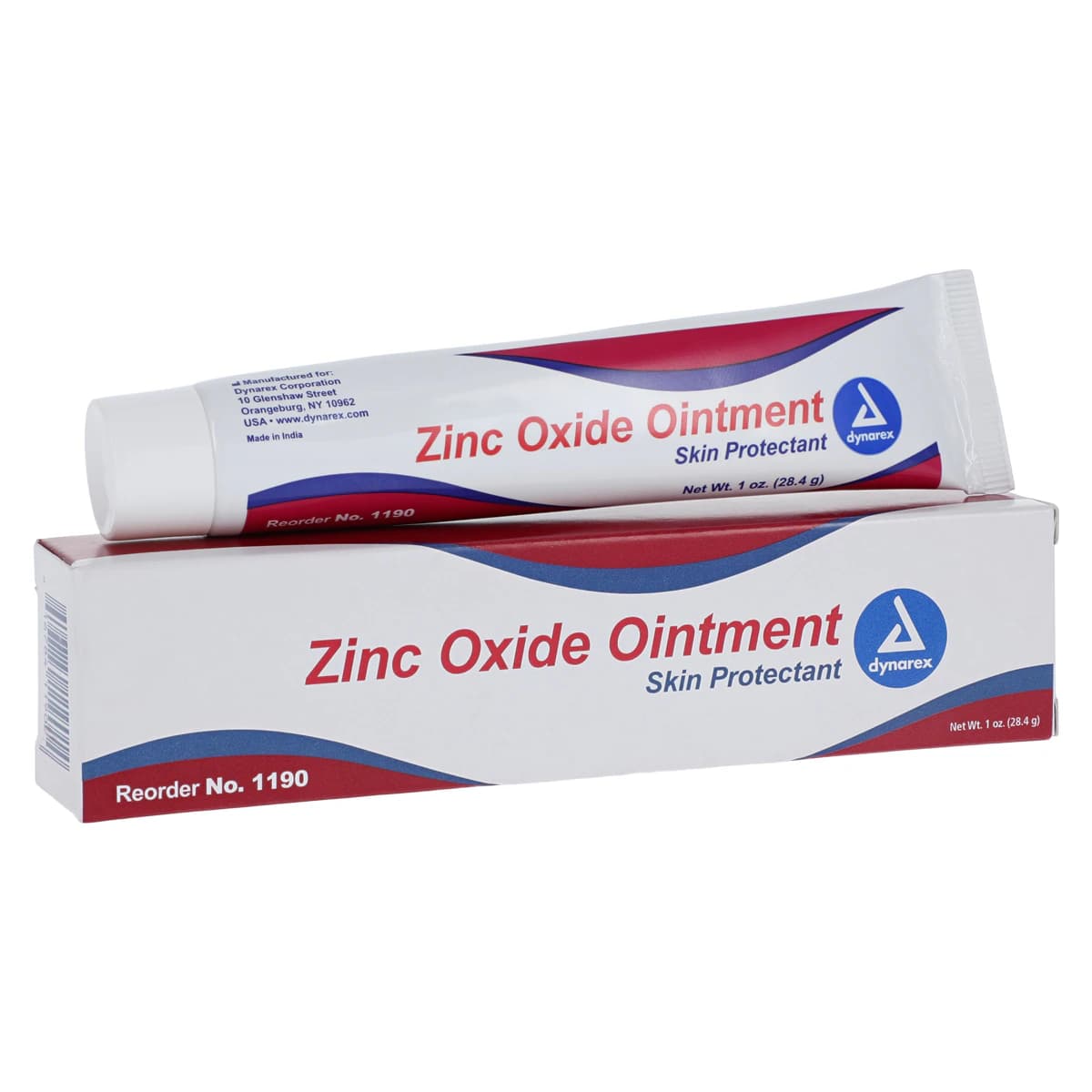 Dynarex Zinc Oxide Ointment, 1 oz Tube - Zinc Oxide Ointment - Image 1