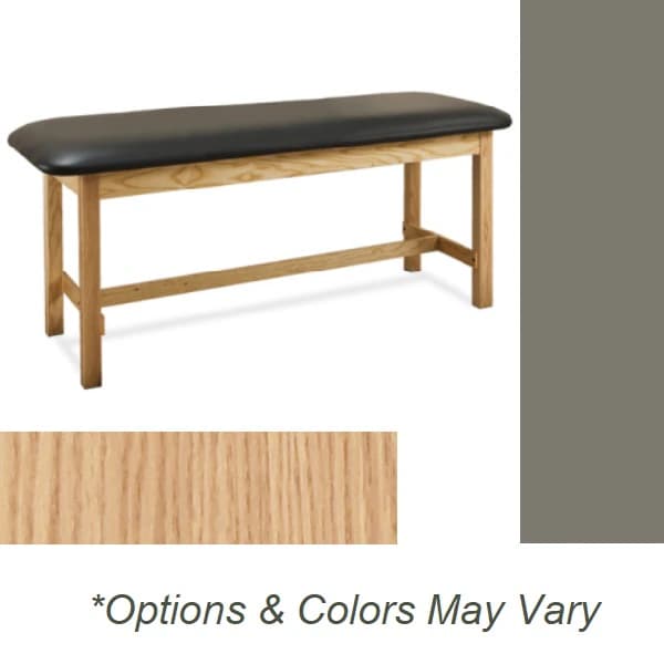 Clinton Industries Treatment Table, Warm Gray, 400 lb Capacity - Table Trtmnt Natural/Warm Gray - Image 1