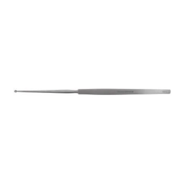 BR Surgical Frontal Sinus Curette, Curved 90°, 7.5" Stainless Steel, Reusable - Curette Sinus Frontal Crv 90 - Image 1