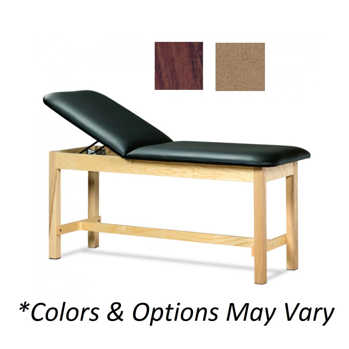 Clinton Industries Classic Series Treatment Table, Dark Cherry/Desert Tan, 400 lb Capacity - Table Tx Dark Chrry/Desert Tan - Image 1