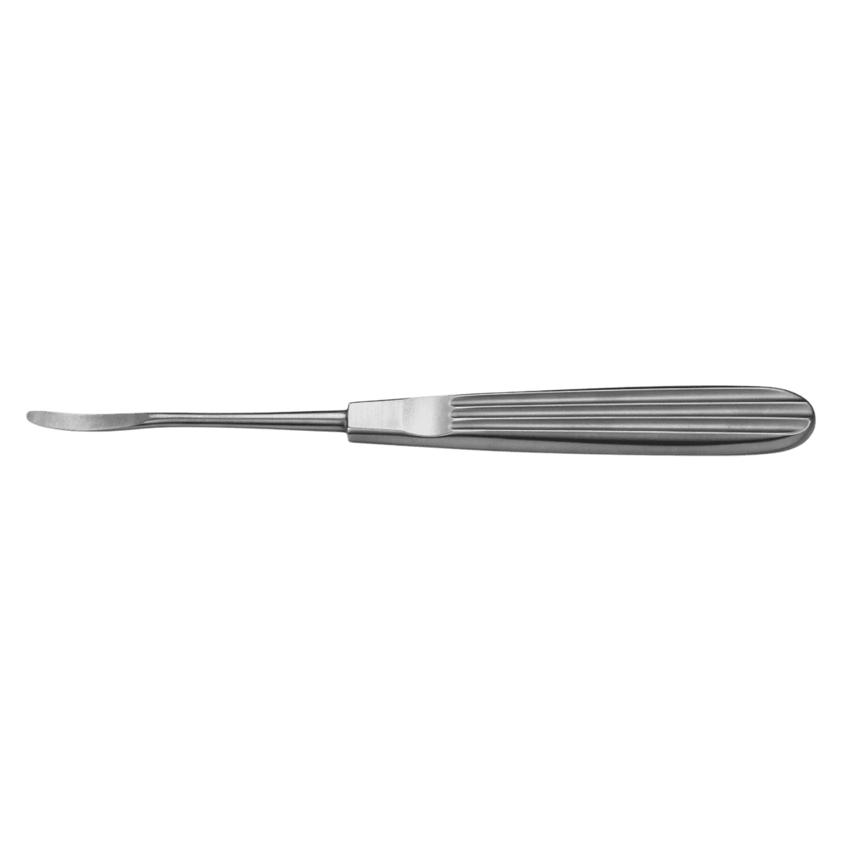 MicroFrance Obwegeser Periosteal Elevator, 7" Slight Curve, Stainless Steel, Non-Sterile, Reusable - Elevator Periost Obwegeser - Image 1