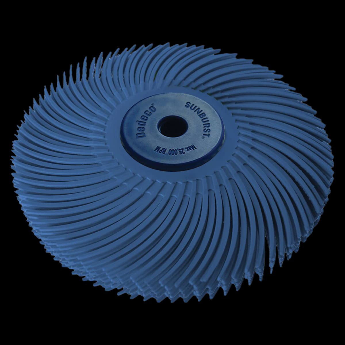 Dedeco Sunburst 6-Ply Finishing & Polishing Disc, 400 Grit (Fine), 3" Blue, Aluminum Oxide, 1/Unit - Sunburst 6-Ply Disc 400 Grit - Image 1