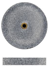 Dedeco Koolies Black #8 Coarse Grinding Wheels, Silicon Carbide, No Heat, 3/4" x 1/8", 50/Box - Koolies Black Shape-8 3/4''X1/8'' 50/Bx - Image 1