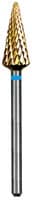 Dedeco Euro Goldies Carbide Bur, Regular Cross Cut, HP, Titanium Nitride Coated, 6.0 mm, G257RE/060 - Euro Carbide Goldies® Crosscut, HP - # G257RE, 6.0 mm Diameter - Image 1