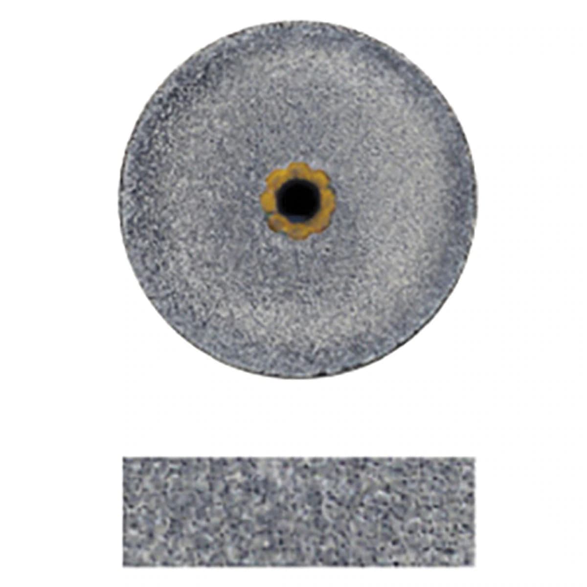 Dedeco Koolies Black #13 Coarse Grinding Wheel, 1/2" x 3/16", 50/Box - Koolies Black Shape-13 1/2''X3/16'' 50/Bx - Image 1
