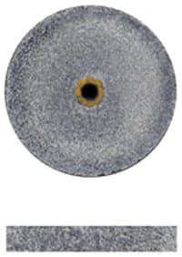 Dedeco Koolies No. 12 Black Grinding Wheel, Coarse Silicon Carbide, 5/8" x 3/32", 50/Box, 0812 - Koolies Black Shape-12 5/8''X3/32'' 50/Bx - Image 1