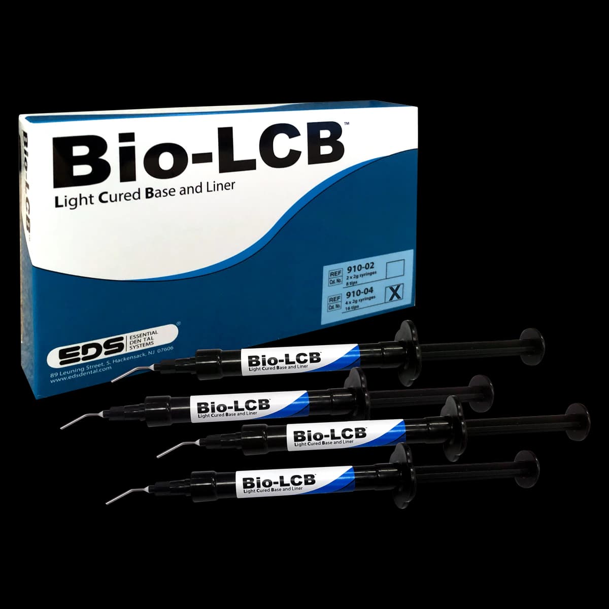 Bio-LCB Light-Cured Base and Liner Economy Pack, 4 x 2g Syringes with 16 Tips, 910-04 - Bio-LCB Economy Pack Base & Liner Syr & Tips 2g (4 - Image 1