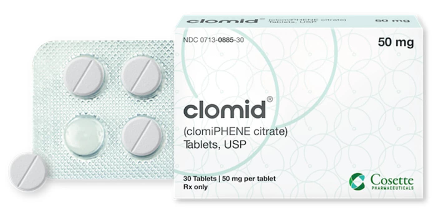 Clomid (Clomiphene Citrate) Tablets 50 mg, Blister Pack 3x10 (30 Tablets), Unit Dose - Clomid Tablets 3x10UD - Image 1