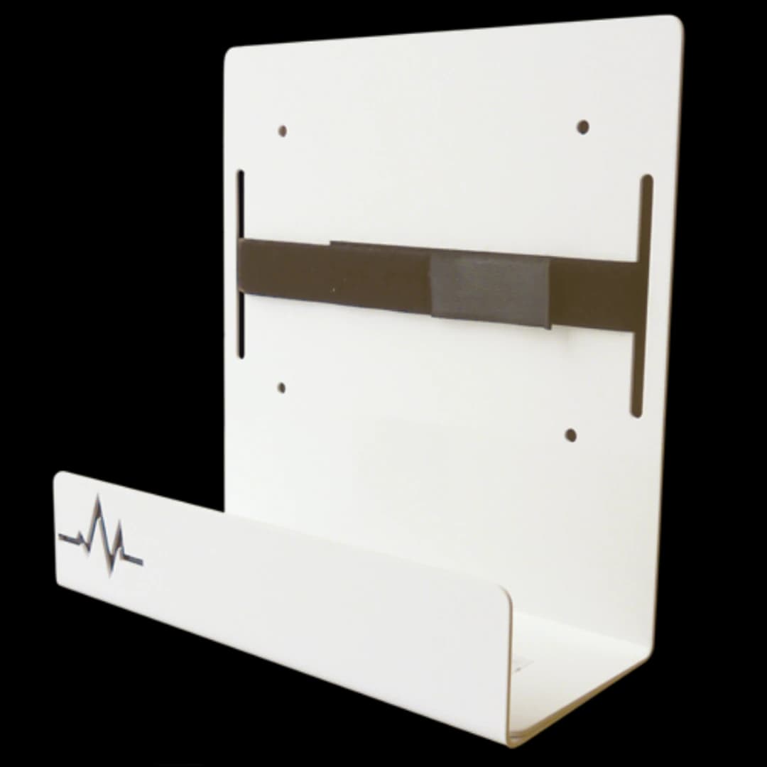 HeartStation Universal AED Bracket, Metal, Gray, Each - Universal AED Bracket - Image 1