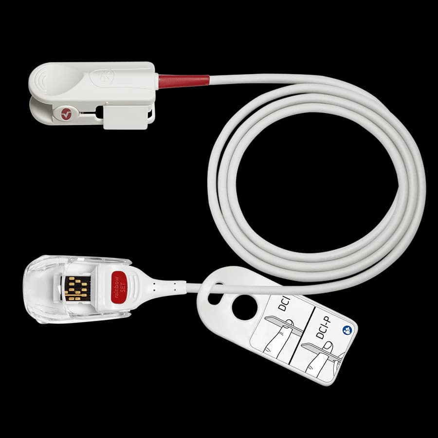 Masimo Rainbow DCI Pulse Oximeter Sensor, Adult, Non-Sterile, Latex-Free, 1/Box - Sensor Rainbow LNCSII DCI - Image 1