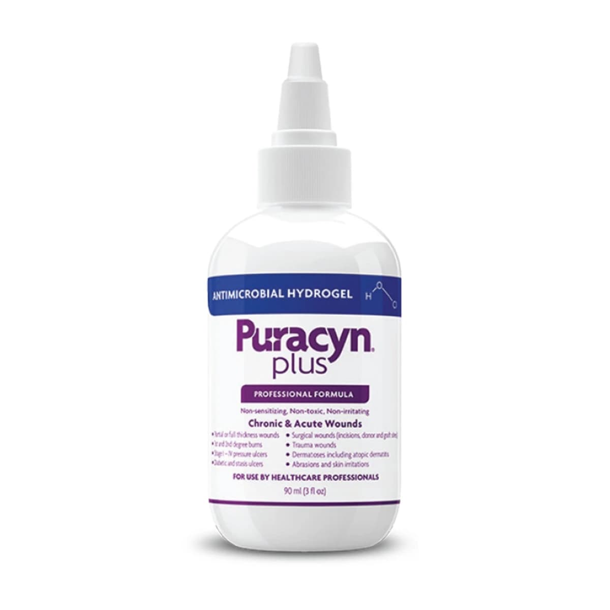 Puracyn Plus Antimicrobial Wound Cleanser Hydrogel, 3 oz Twist Cap Bottle, Disposable, 6/Case - Puracyn Plus Hydrogel - Image 1