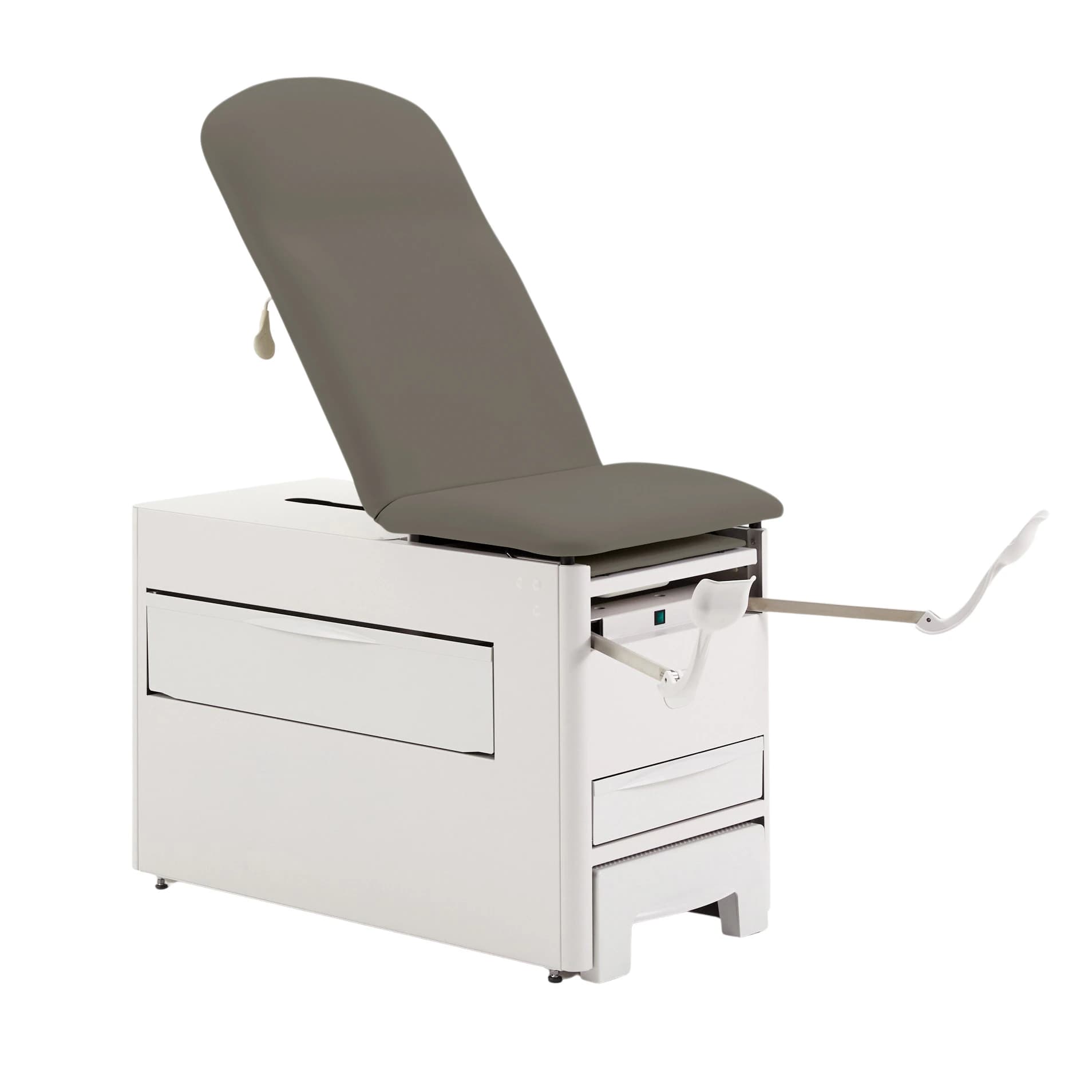 Brewer Versa Exam Table with Stirrups, Tilt, and Electric Controls, Gunmetal - Versa Exam Tbl Strp/Tilt/Elect - Image 1