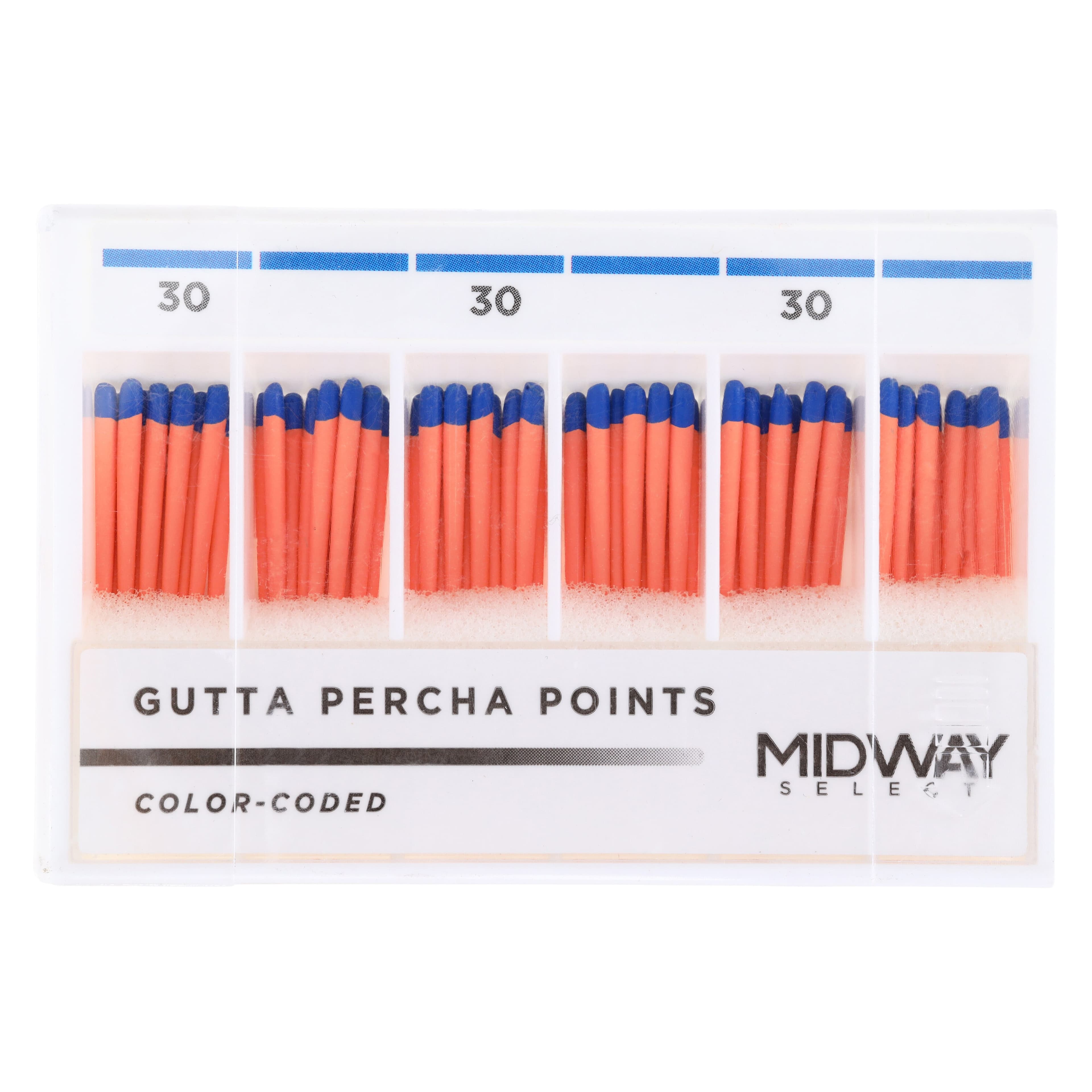 Gutta Percha Points, Taper .06, Size #30, 60/Package - Gutta Percha Points Taper .06 - Image 1
