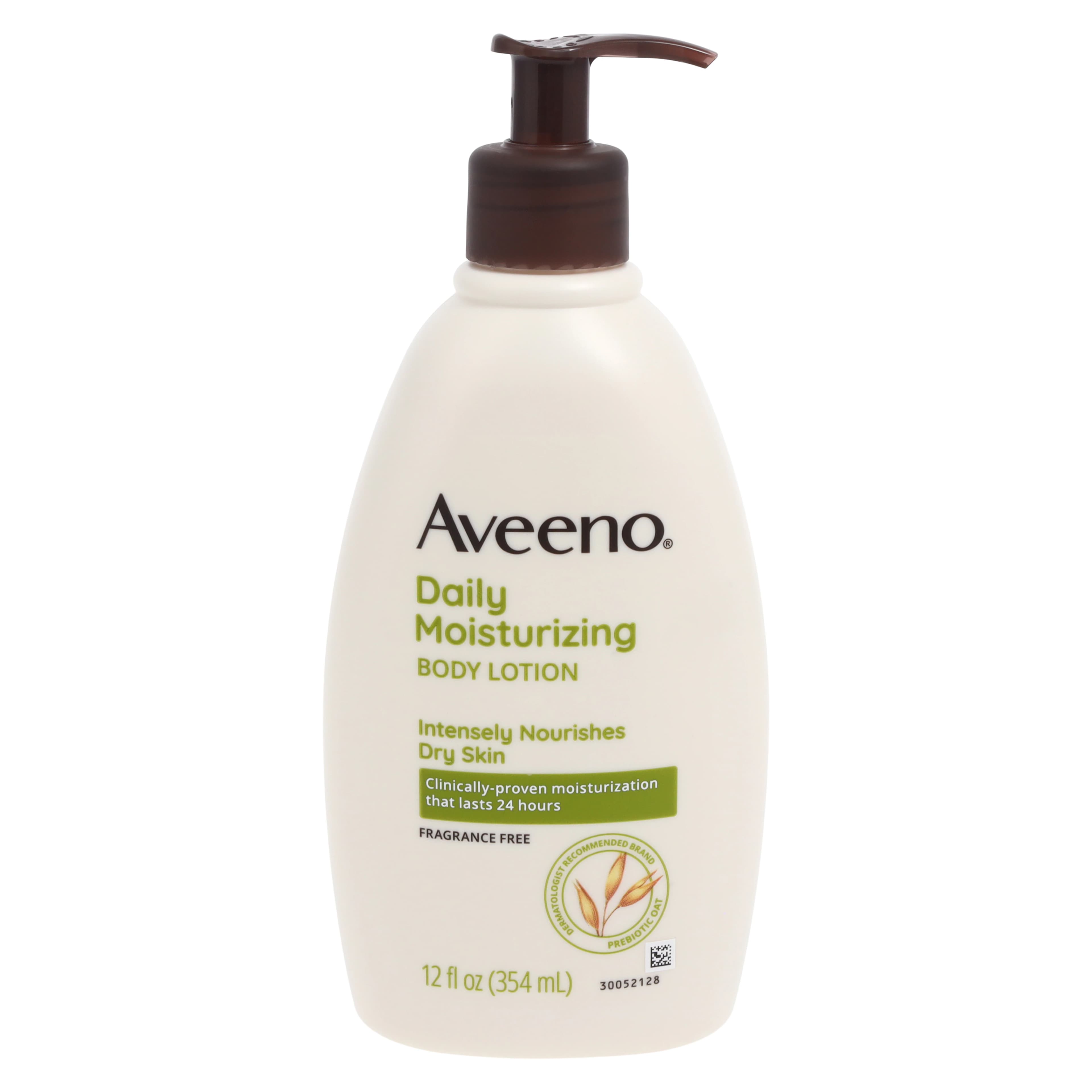Aveeno Body Daily Lotion, Dimethicone, Fragrance Free, 12 oz, 6/Pack - AVEENO BODY DAILY LOTION - Image 1