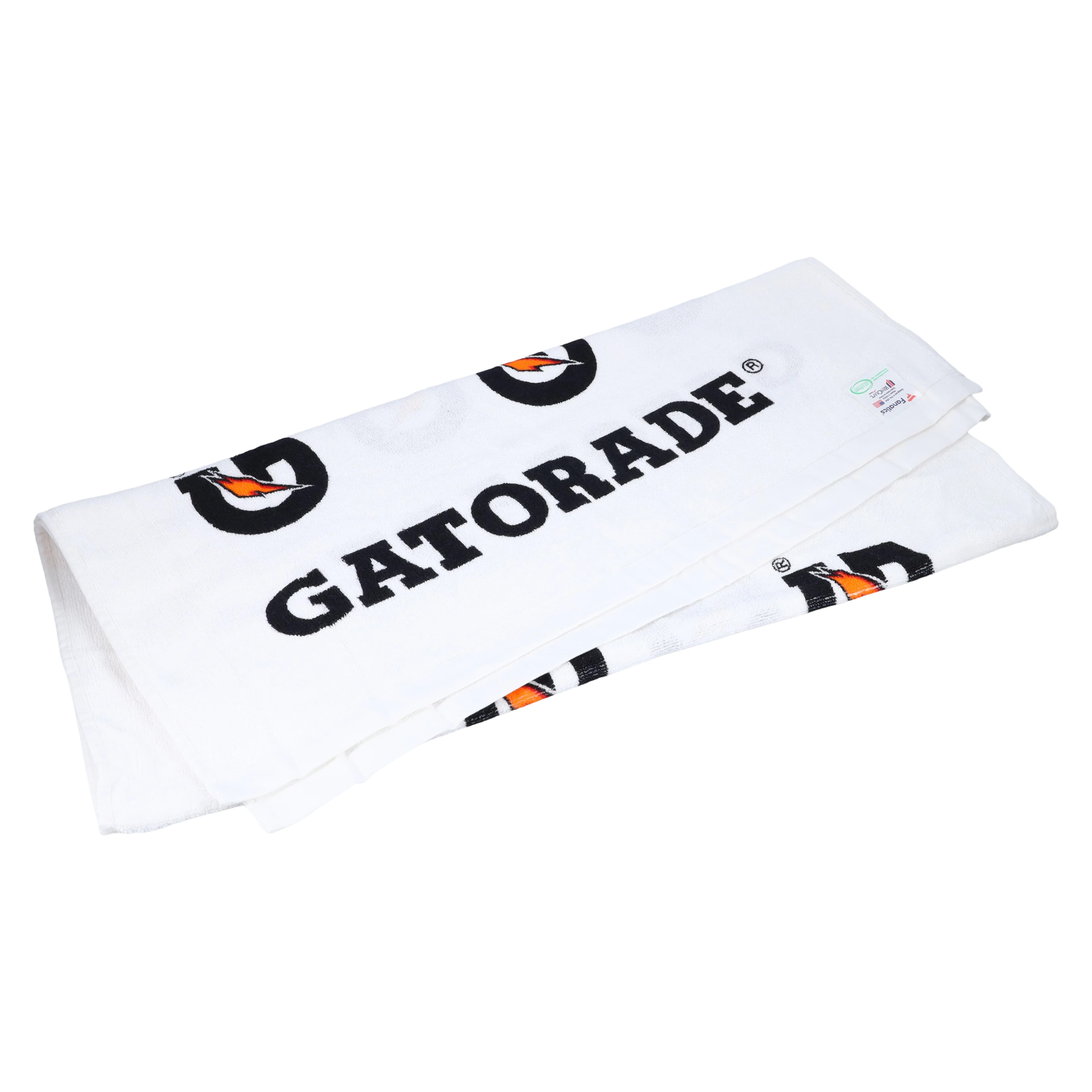 Gatorade Anti-Microbial Towel, White, 100% Cotton, 24" x 42" - Gatorade Anti-Microbial Towel - Image 1