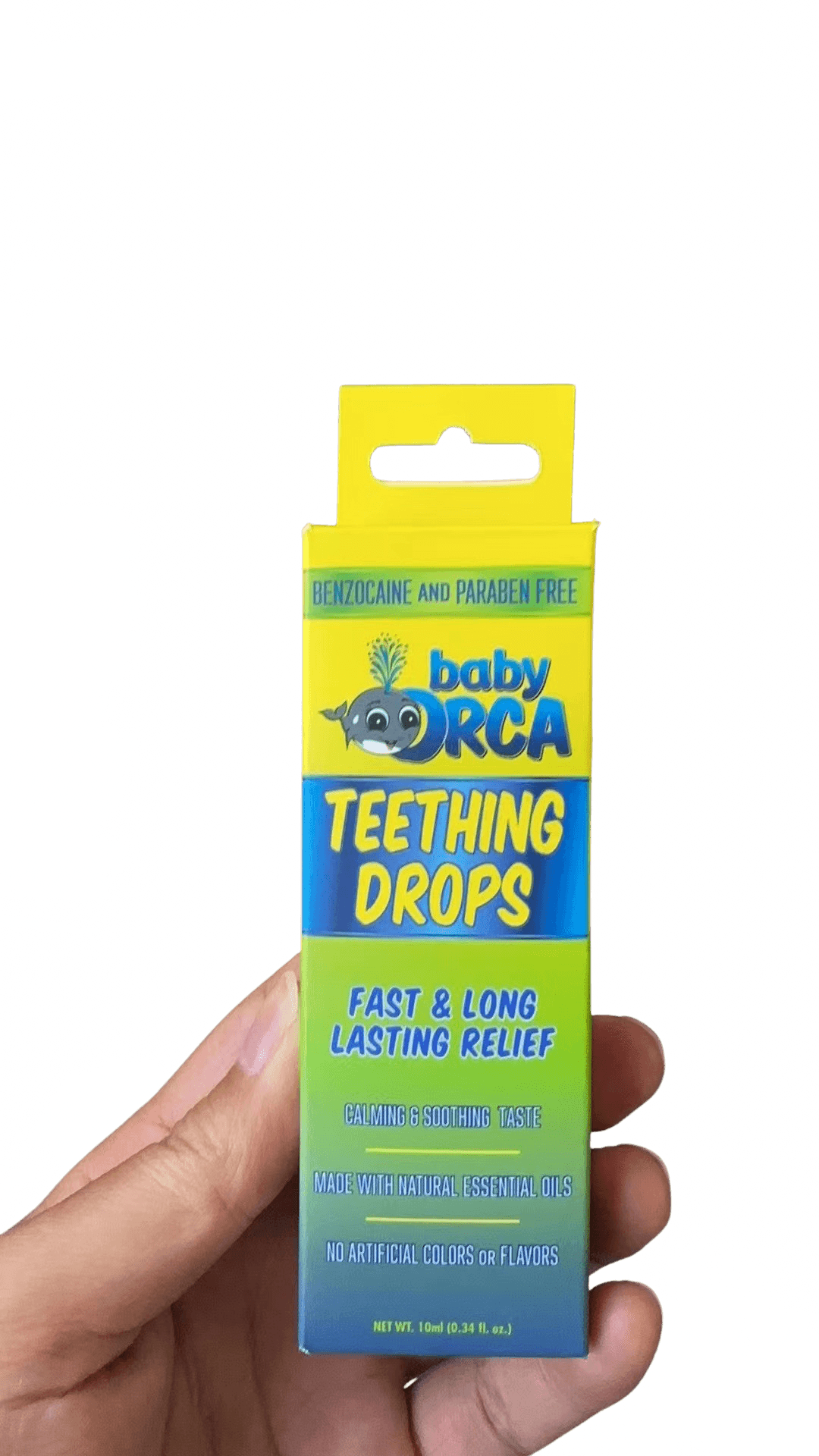 ORCA Baby Teething Liquid, Natural Chamomile & Lavender, Benzocaine-Free, 10 mL Dropper Bottle, Pack of 6 - ORCA Baby ORCA Teething Liquid 10 ml bottle with Dropper Pack of 6 - Image 1