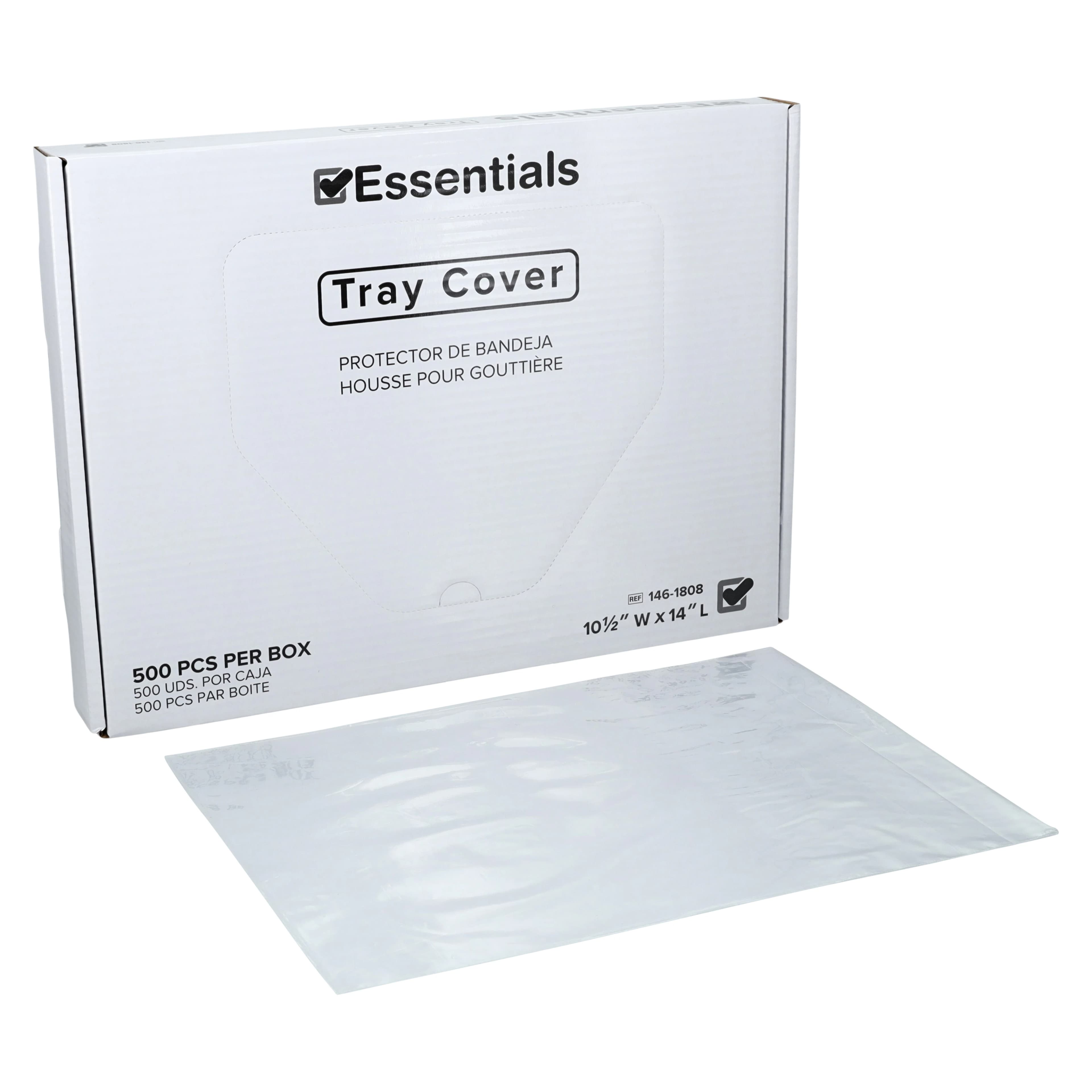 Essentials Tray Barrier Cover, 10.5 in x 14 in, 500/Box - Essentials Tray Barrier Cover - Image 1