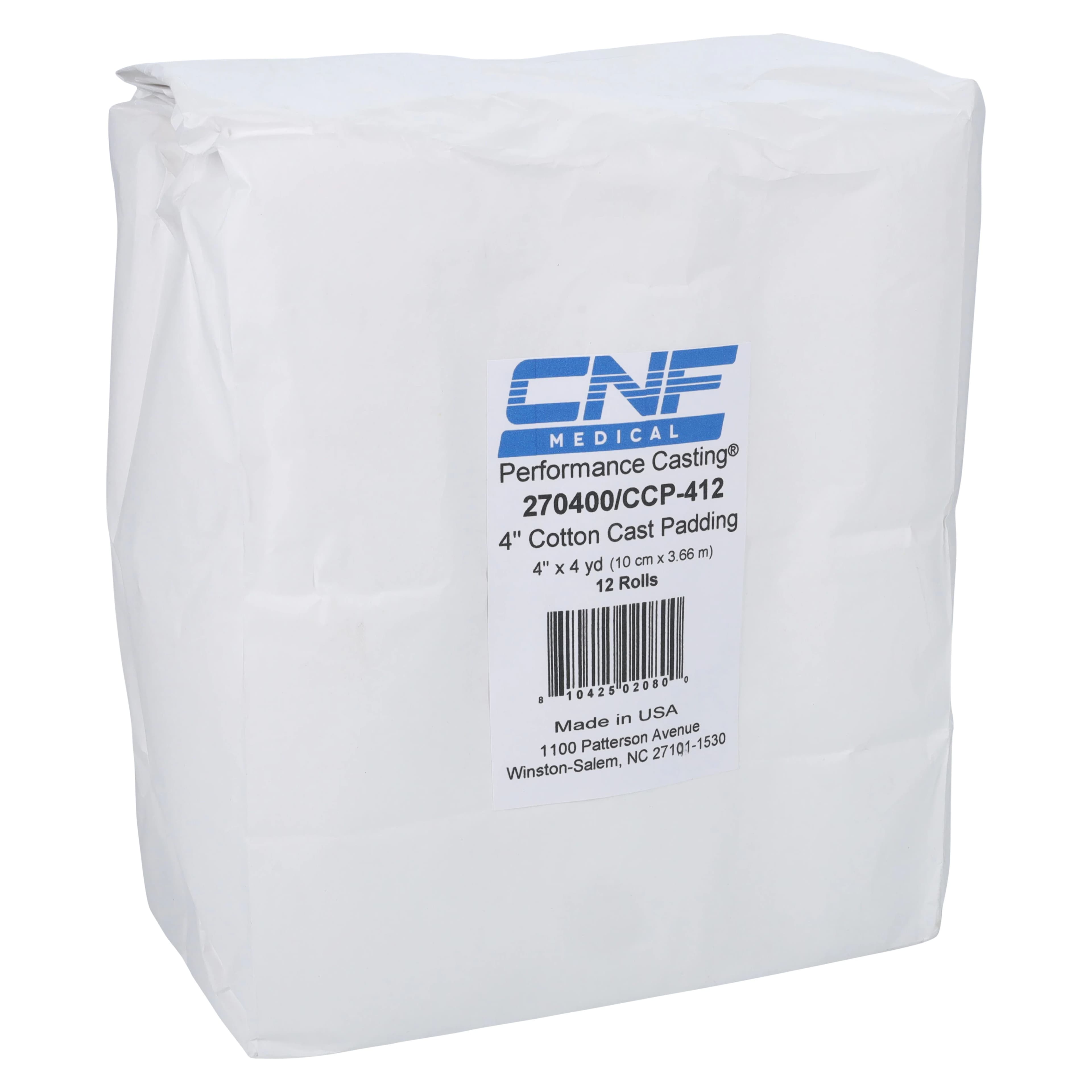 Carolina Narrow Fabric Performance Padding Cotton Cast Padding, White, 4" x 4 yd - Cotton Cast Padding - Image 1