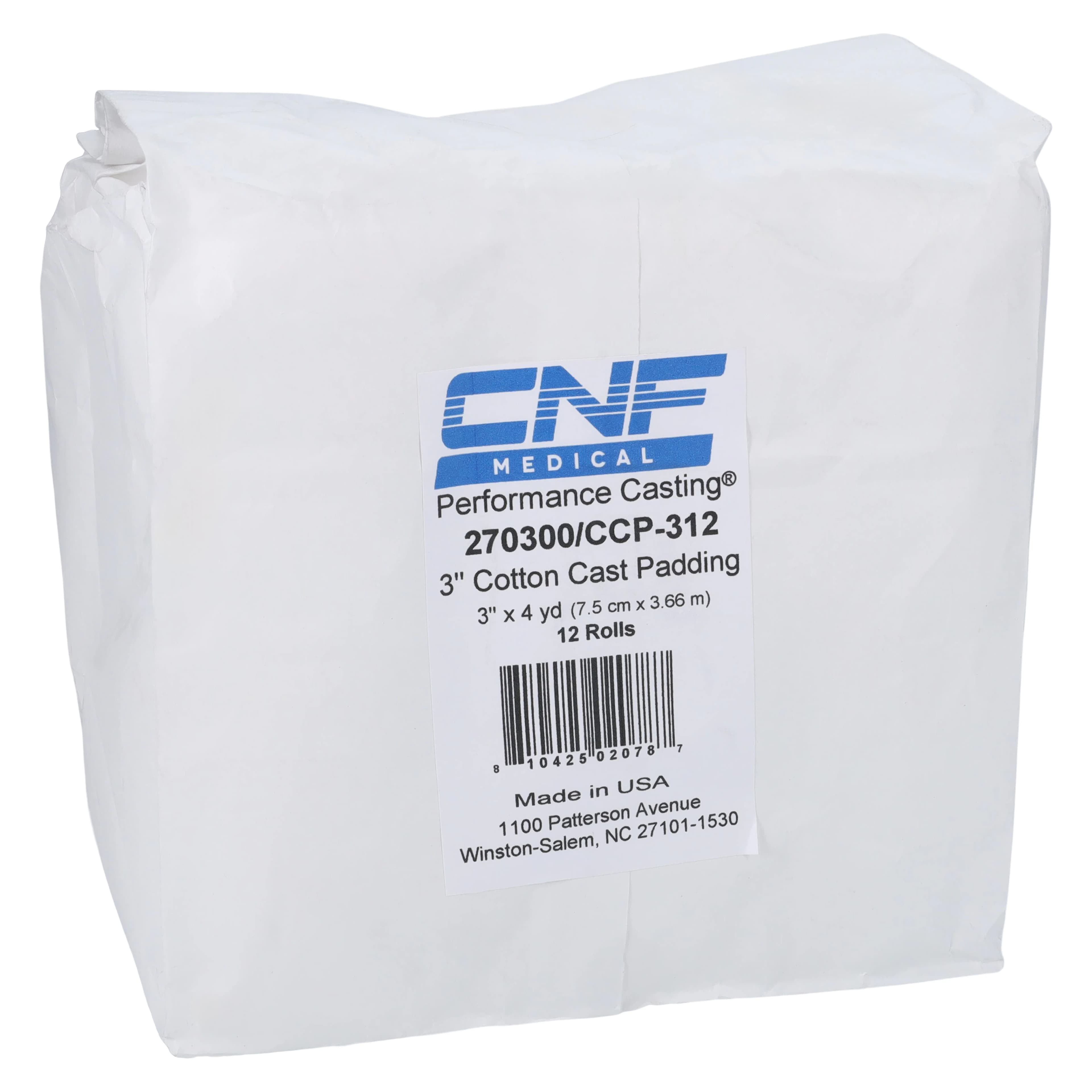 Carolina Narrow Fabric Performance Padding Cotton Cast Padding, White, 3" x 4 yd - Cotton Cast Padding - Image 1
