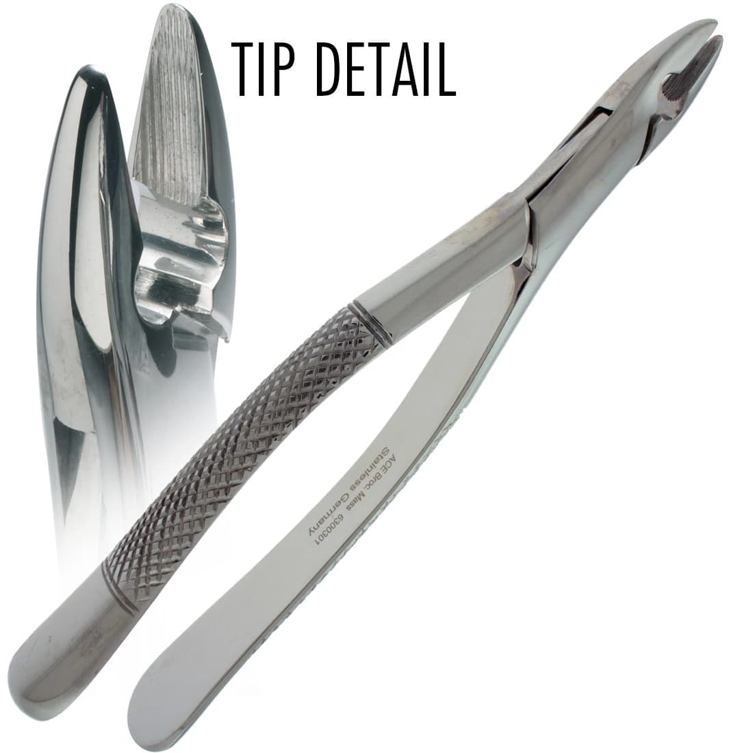 Ace Surgical Forcep Extraction #1 Standard, 7" Upper Anterior, Stainless Steel - Forcep Extraction #1 Standard - Image 1