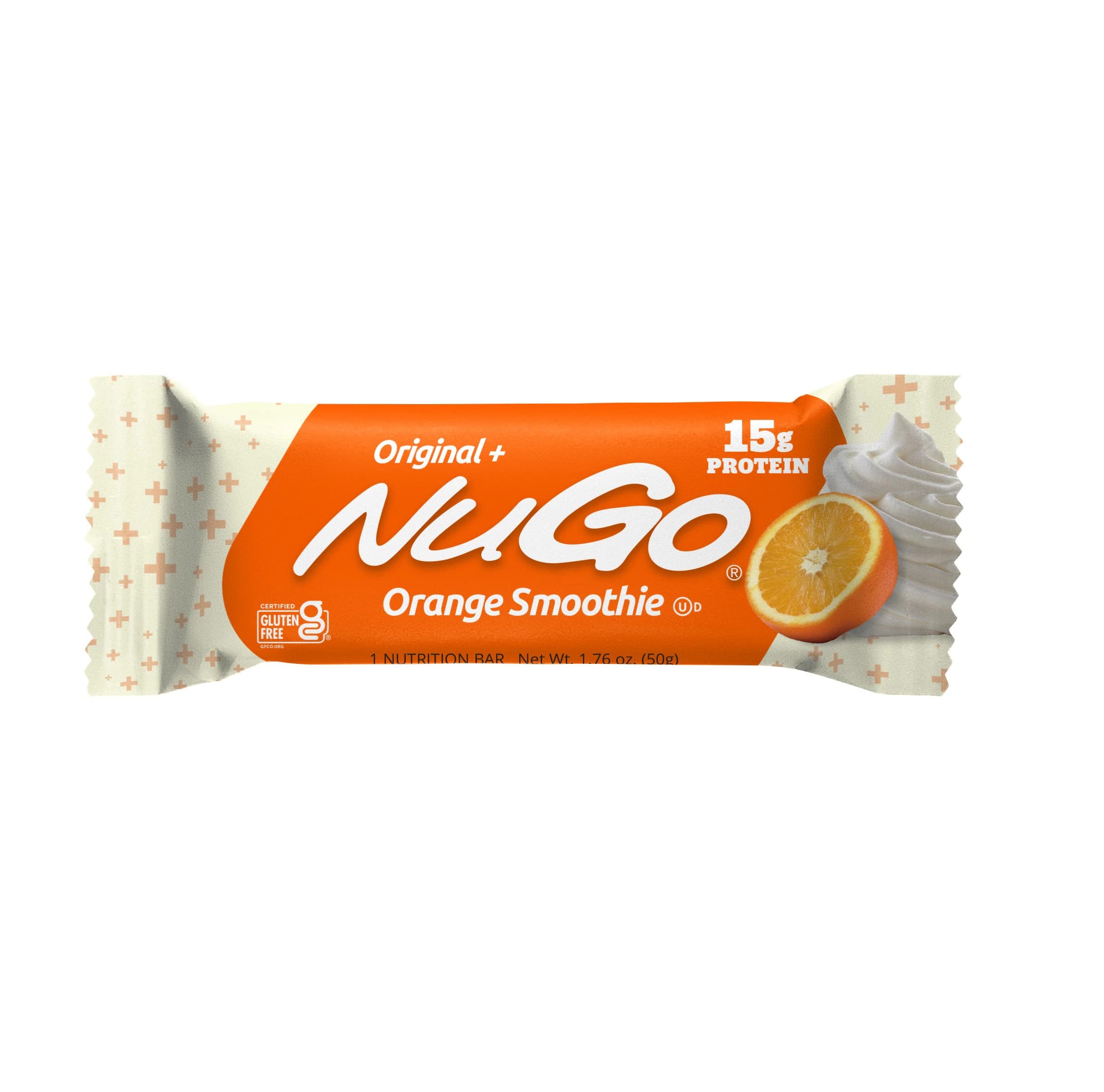 NuGo Original+ Dialysis Oral Nutrition Protein Bar, Orange Smoothie, Individually Wrapped, 36/Case - NuGo Original+ Dialysis Prote - Image 1