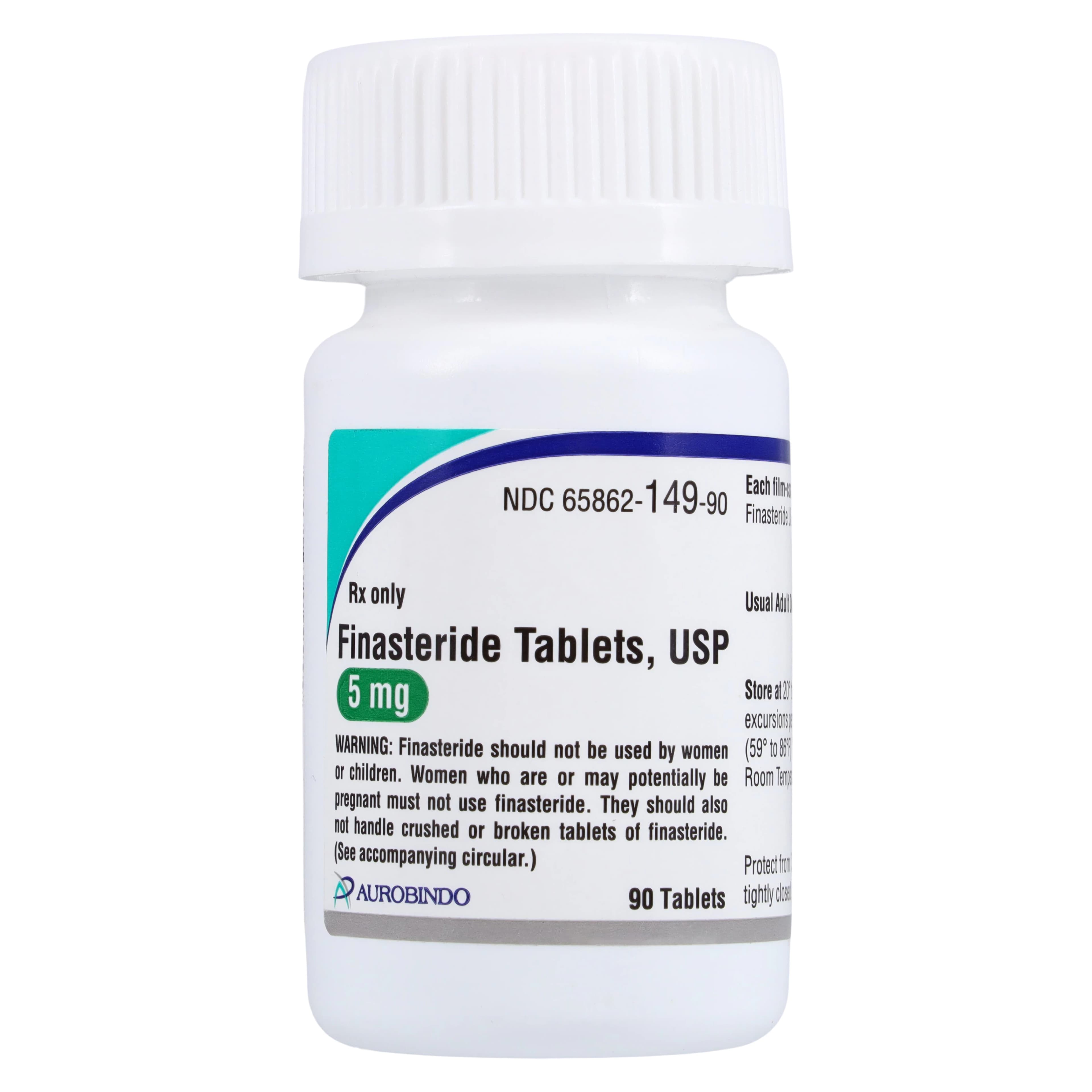 Finasteride Tablets, 5mg, 90/Bottle - Finasteride Tablets - Image 1