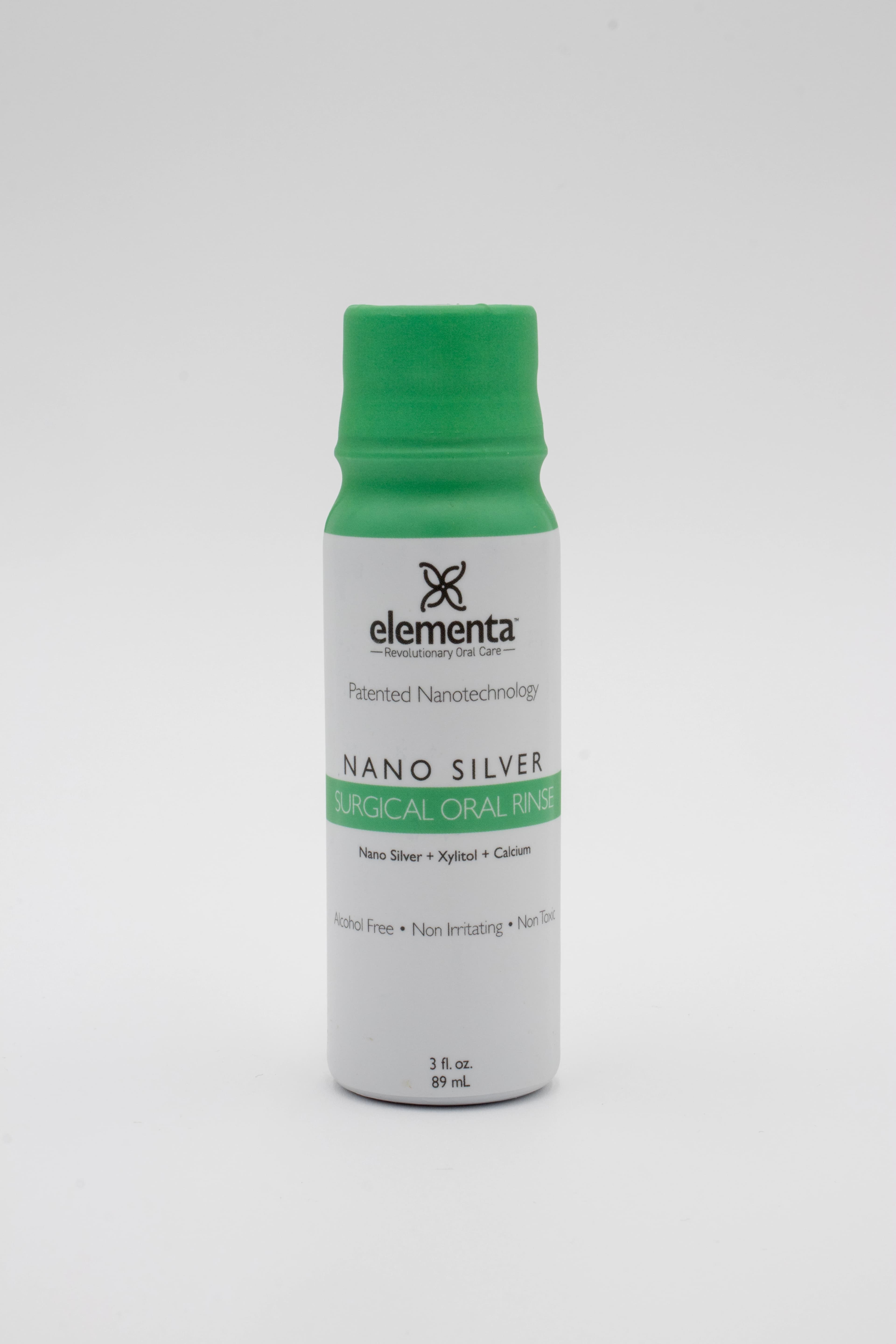 Elementa NanoSilver Post-Surgical Mouth Rinse, Unflavored, 3 oz Bottle, 48/Case - Elementa NanoSilver Surgical - Image 1