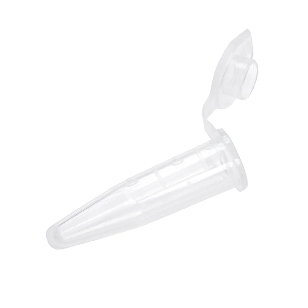 Celltreat 0.5mL Microcentrifuge Tube, Polypropylene, Graduated, Natural, Attached Flat Cap, Sterile, 1000/Case - Micr Cent Tube 0.5mL Sterile - Image 1