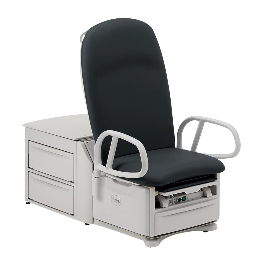 Brewer Access High-Low PLUS Powered Exam Table, Black Satin, 450 lb Capacity, 6500 Pwr - ACCESS HIGH-LOW PLUS,6500 Pwr - Image 1