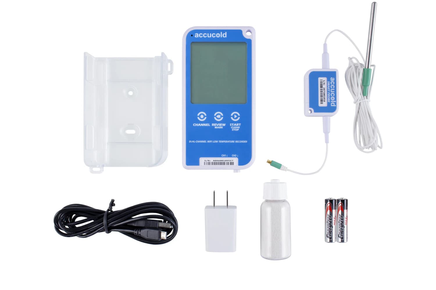 Accucold DL11WiFIkit WiFi-Enabled Vaccine Data Logger, -90°C to +40°C Operating Range, Each - Accucold DL11WiFIkit WiFi Enab - Image 1
