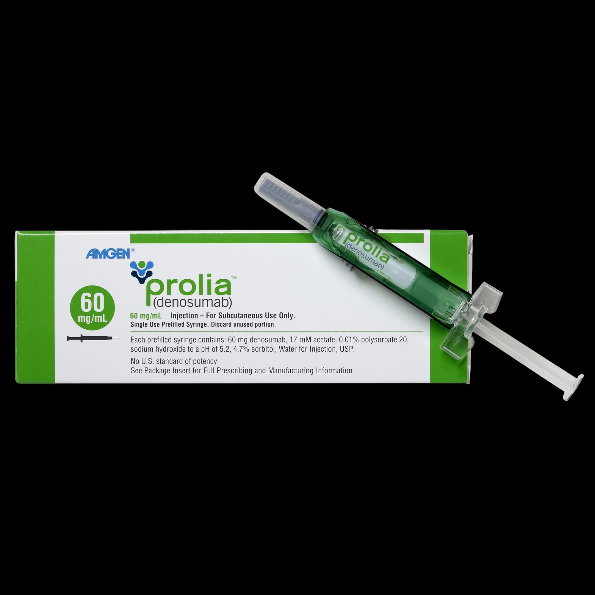 Prolia (denosumab) Injection 60mg Prefilled Syringe, 1mL Each - Prolia Inj Syringe 1mL - Image 1
