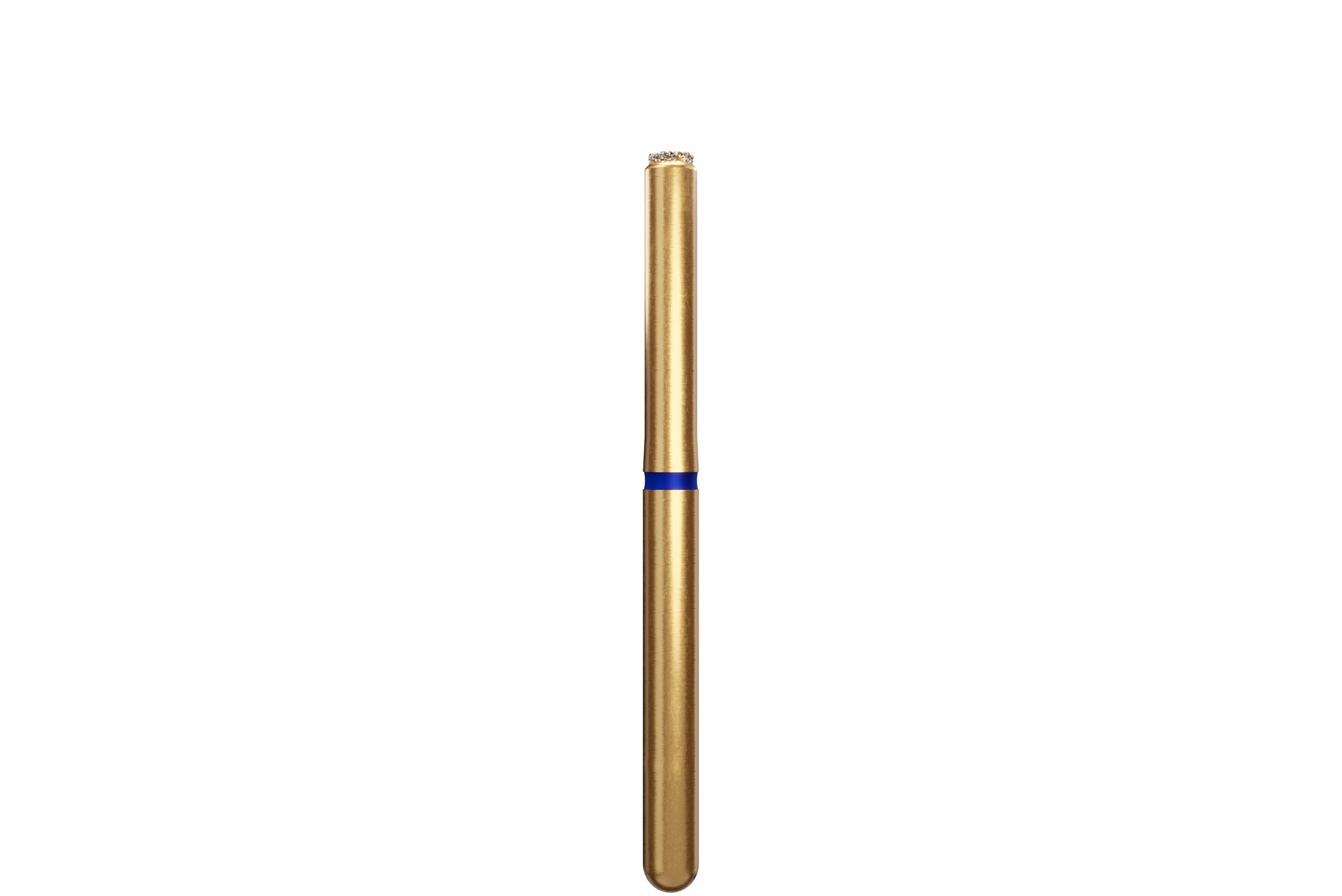 Coltene Alpen Multi-Use Multilayer Diamond Bur, FG, Medium Grit, End Cutting Cylinder, #839-014, 5/Pkg - Alpen® Diamonds - Medium - #839-014 - Image 1