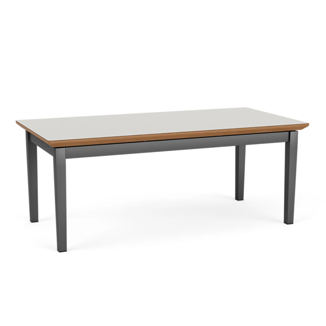 Lesro Amherst Steel Coffee Table, High Pressure Laminate, Folkstone Gray, 01KT0J0303GXENNA6376S21JW4 - Table Coffee Amherst Steel Lam - Image 1
