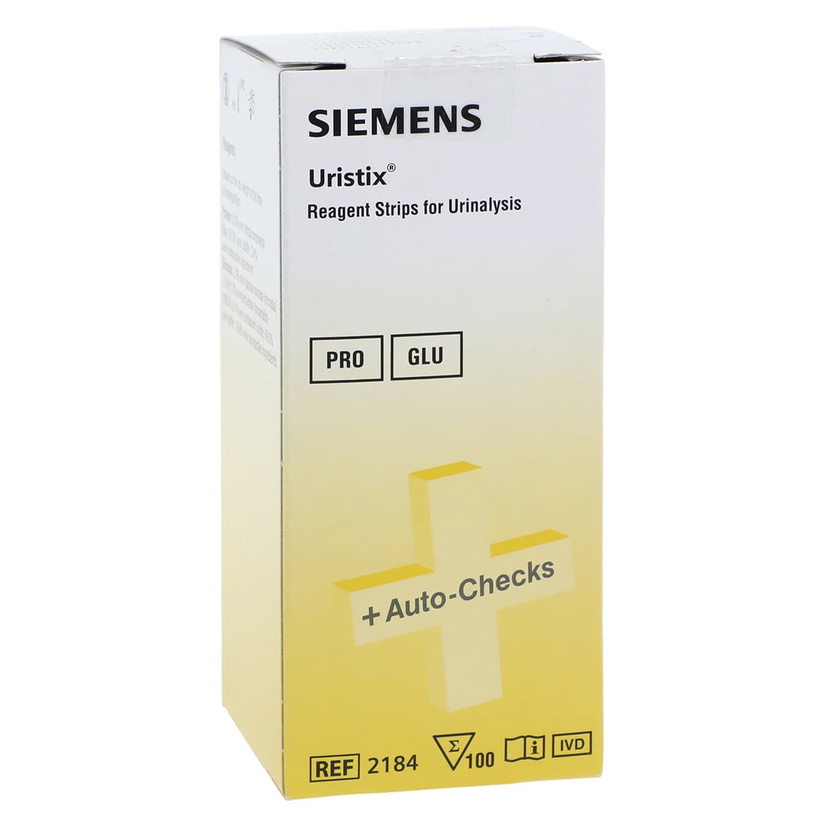 Siemens Uristix Urinalysis Test Strips, Glucose and Protein, 100/Bottle - Uristix Strips - Image 1