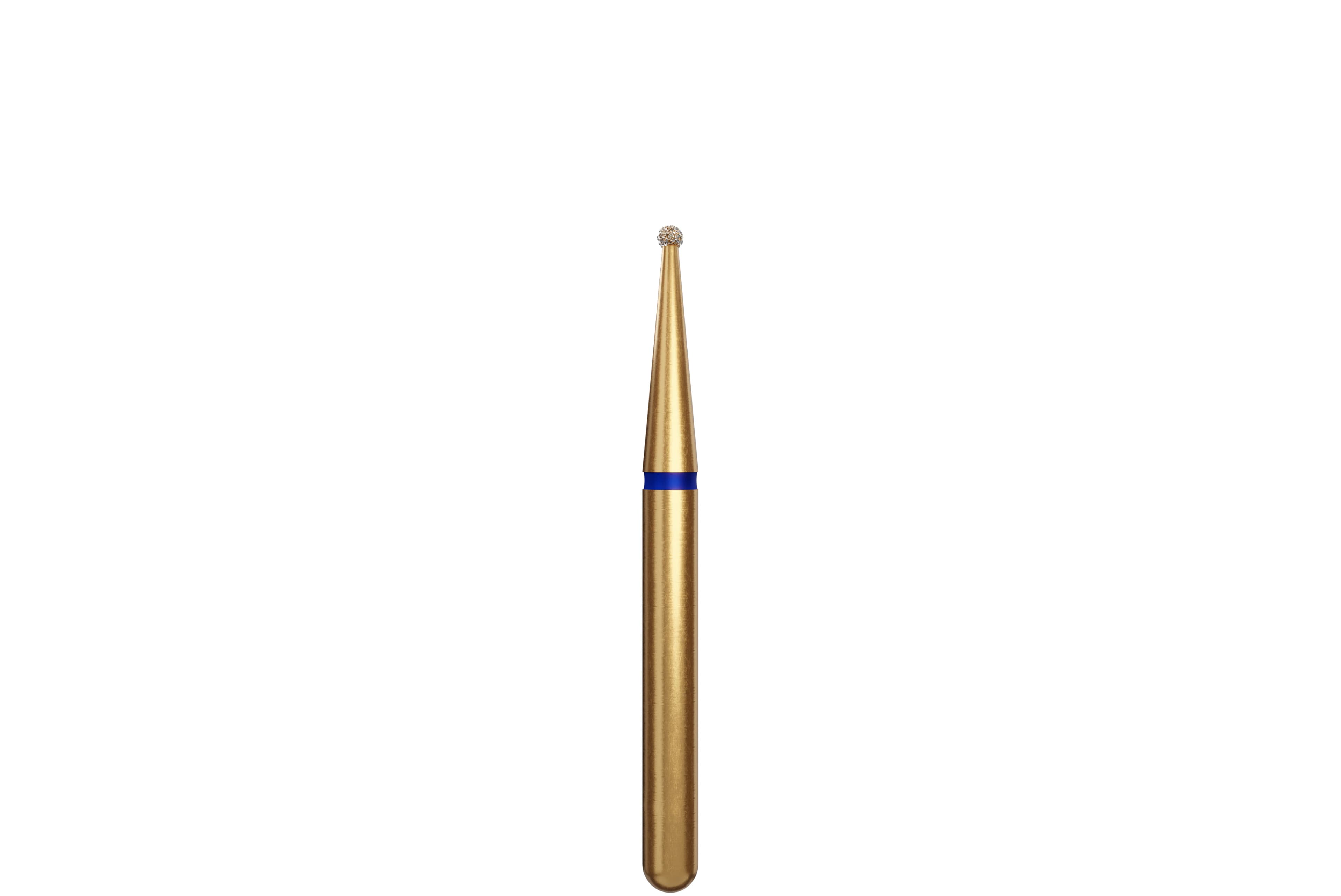 Alpen Multilayer Diamond Burs, FG, Round, #801, 0.9 mm, Medium, Blue, 5/Pk, G801-314-009-00.9 - Alpen Diamond Burs, FG, Round, Coarse, Green, # 801-031C, 5/Pk, 60031849 - Image 1