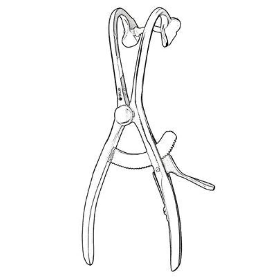 Denhardt Mouth Gag, 4-3/4", Stainless Steel, Reusable, Non-Sterile - GAG MOUTH DENHARDT 4-3/4" - Image 1
