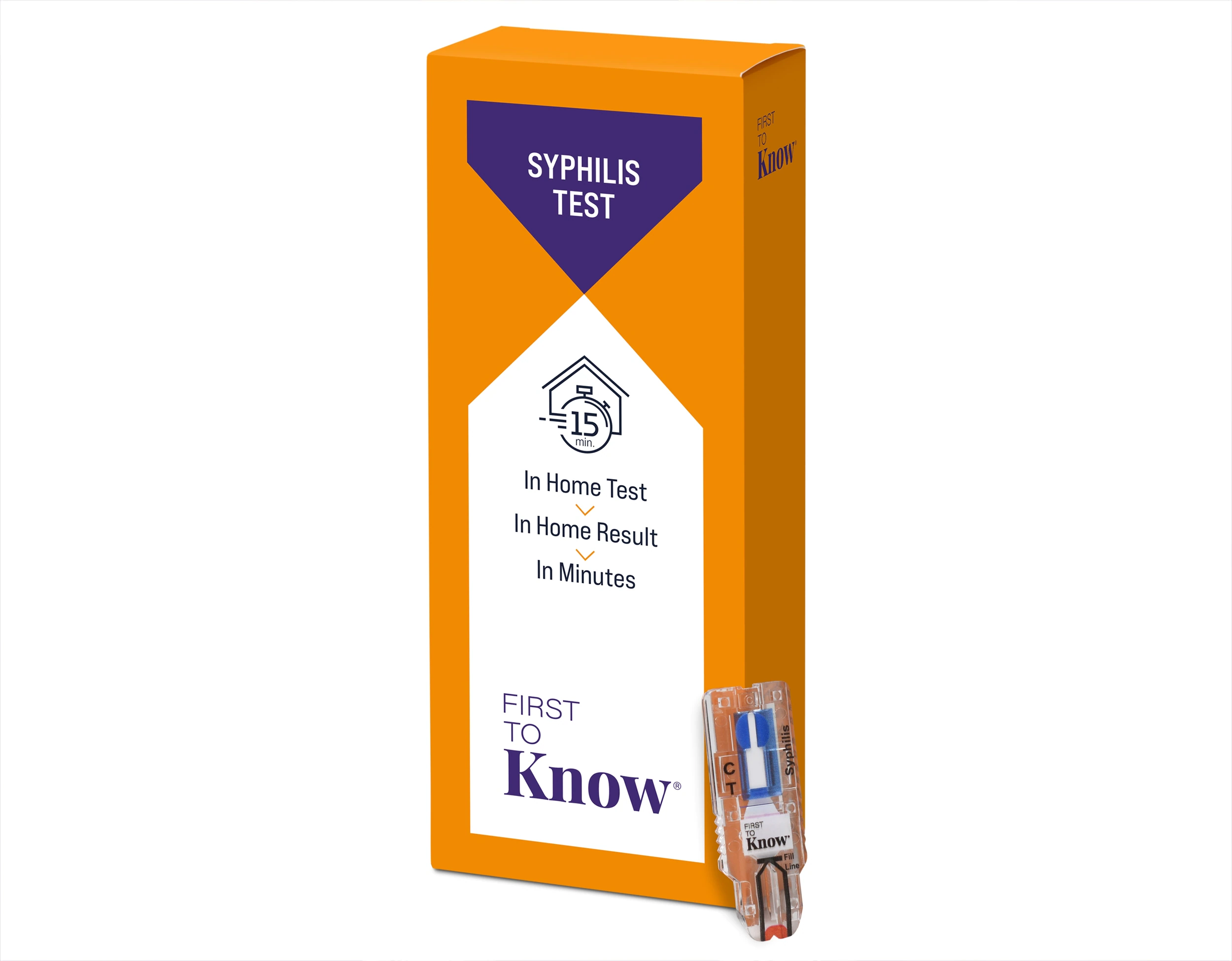 First To Know Syphilis Cassette Test Kit, CLIA Waived, 25 Tests/Box - First To Know Syphilis Test - Image 1