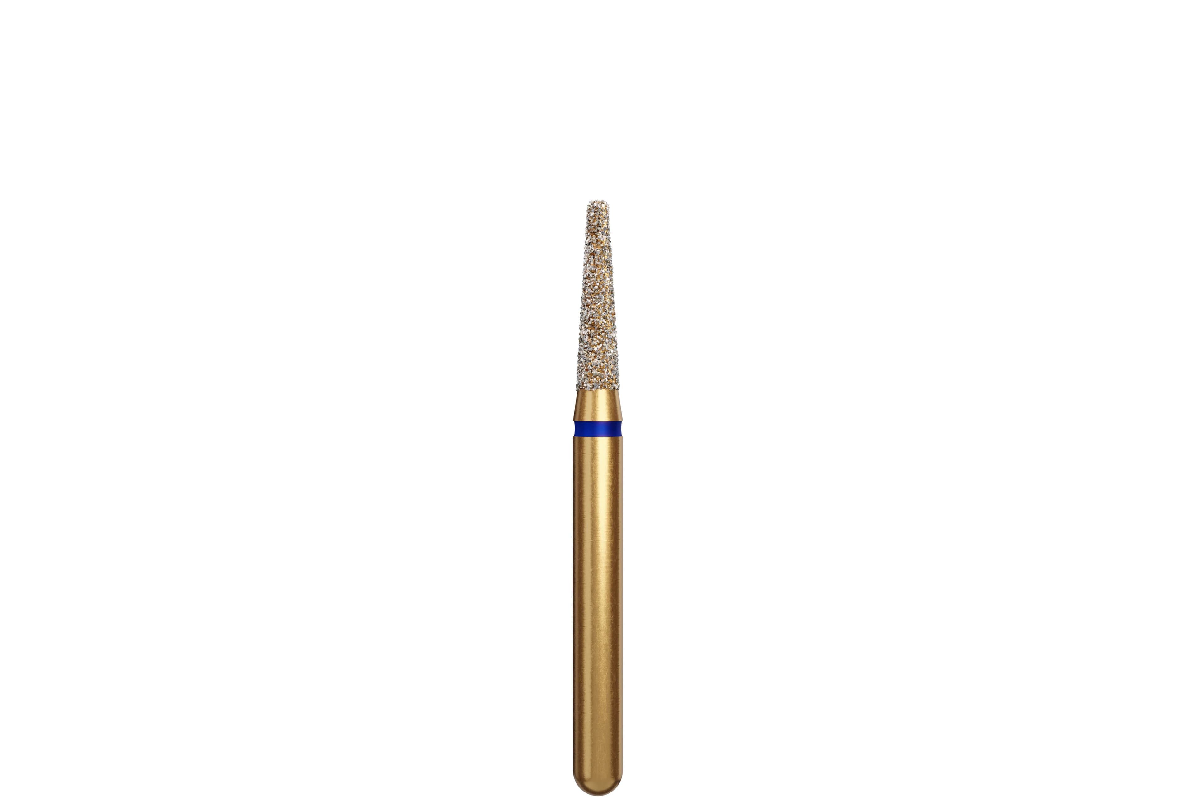 Coltene Alpen Multi-Use Multilayer Diamond Bur, FG, Medium Grit, Rounded Edge Taper, #846R-016, 1.6 mm Head Diameter, 6 mm Head Length, 5/Pkg - Alpen® Diamonds - Medium - #846R-016 (6.0) - Image 1