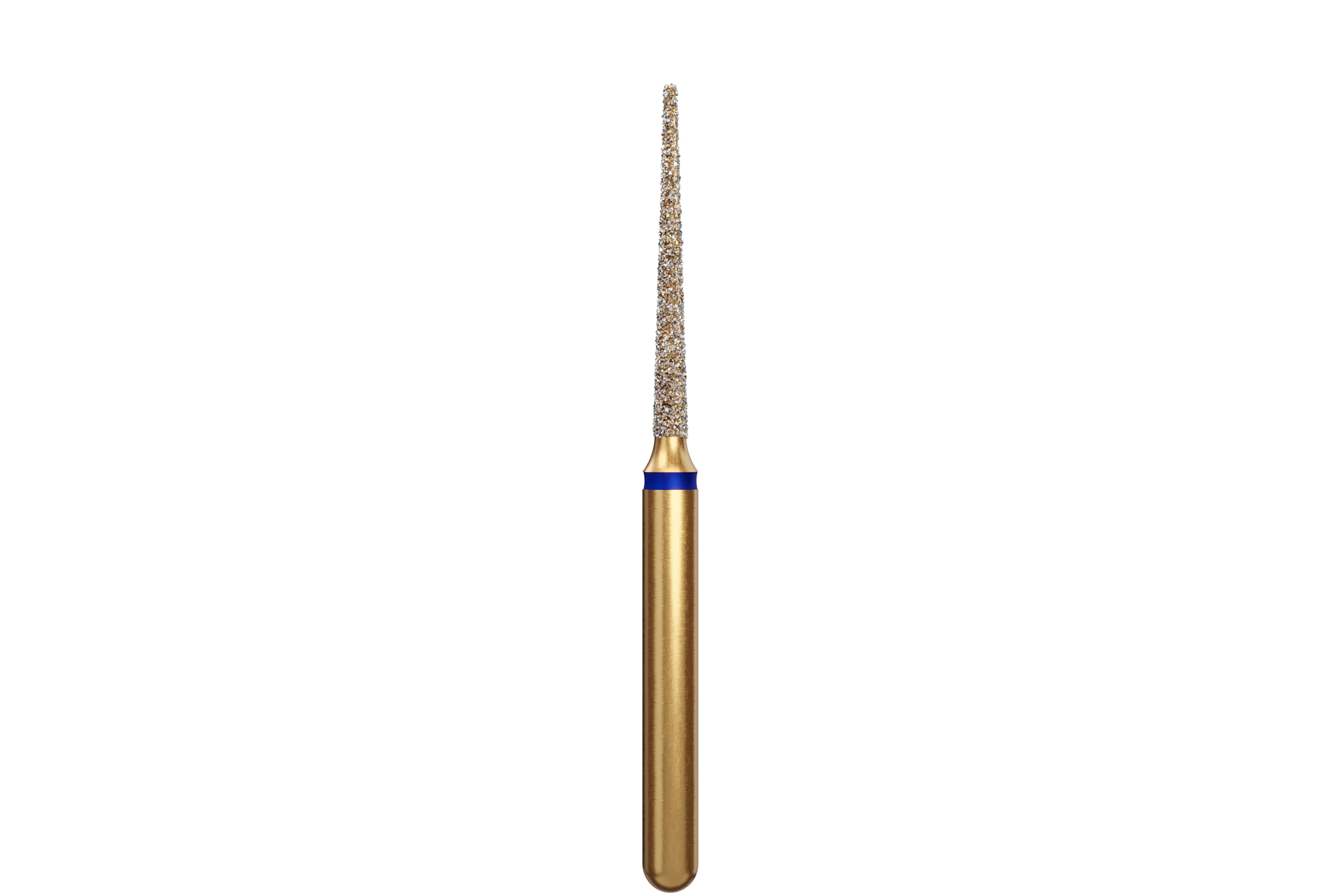 Coltene Alpen Multi-Use Multilayer Diamond Bur, FG, Medium, Flat End Taper, #848-012, 1.2 mm Head Diameter, 10 mm Head Length, 5/Pkg - Alpen® Diamonds - Medium - #848-012 (10.0) - Image 1